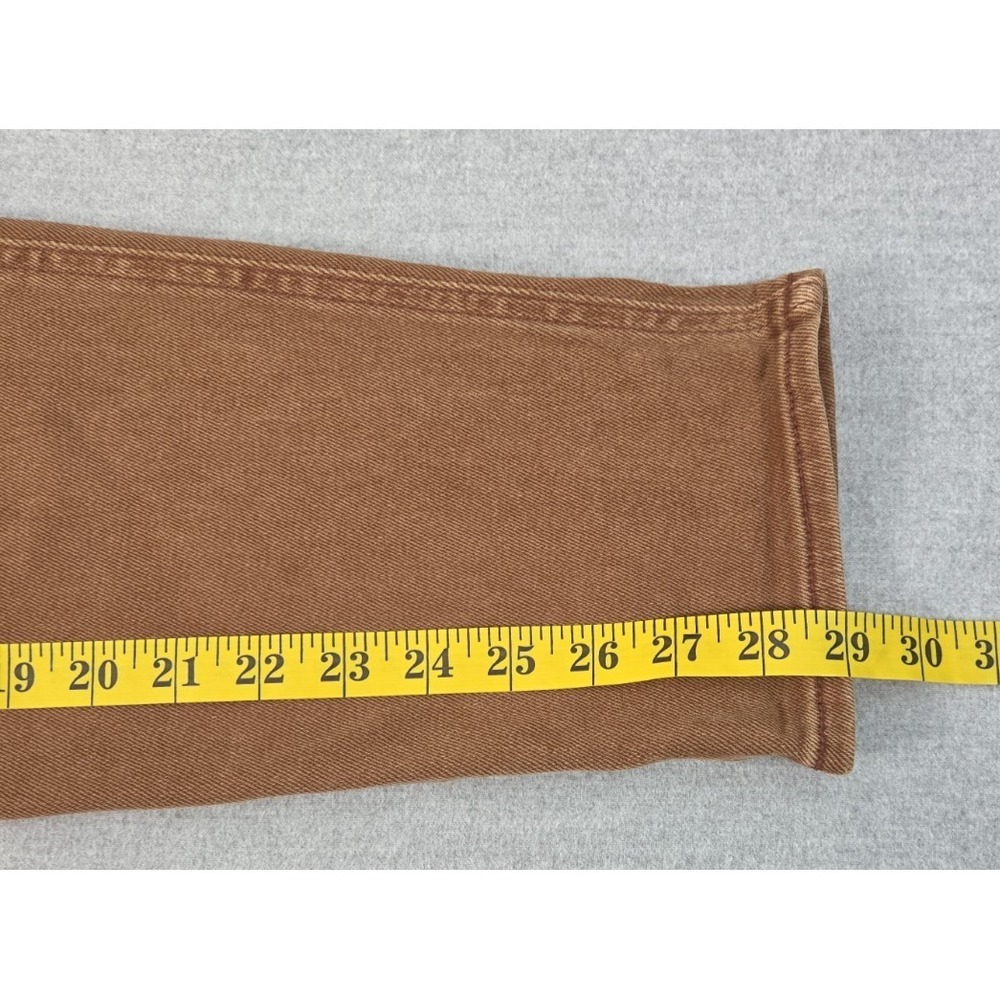 Hollister Curvy High Rise Mom Jean Brown 9R Vintage Stretch Tapered Leg Comfort - Picture 7 of 8